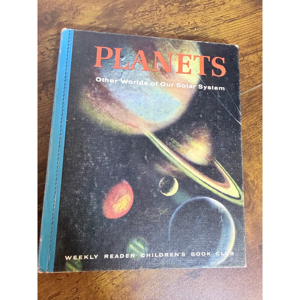 Golden Press Planets Space Flight Book 1959 Vintage Weekly Reader Science Retro